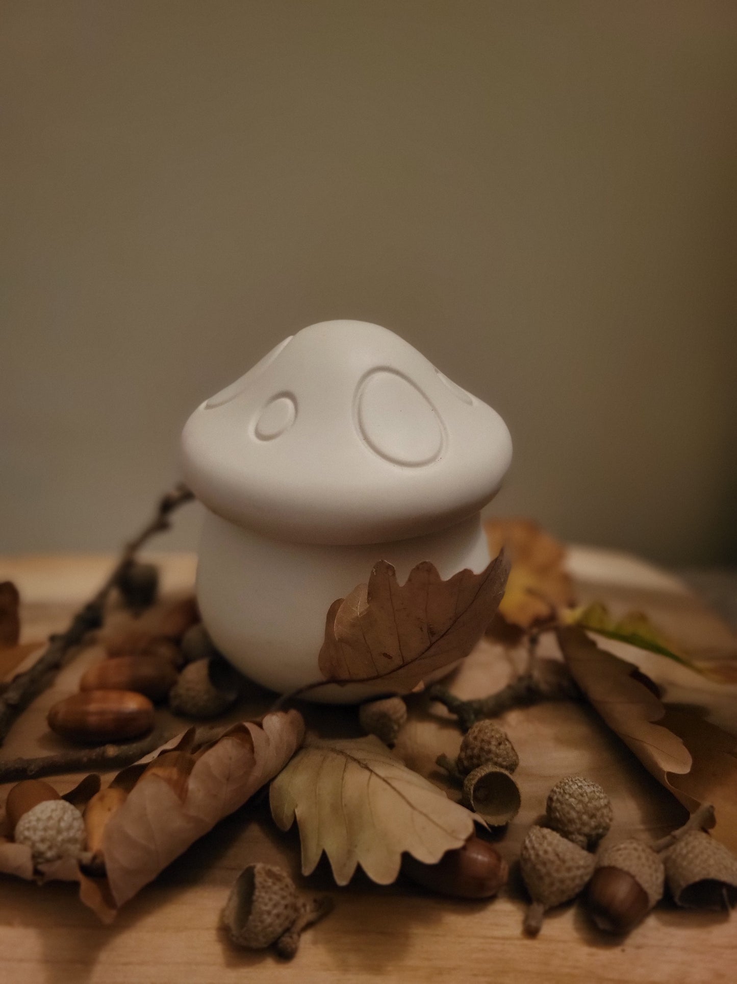 Mushroom with candle