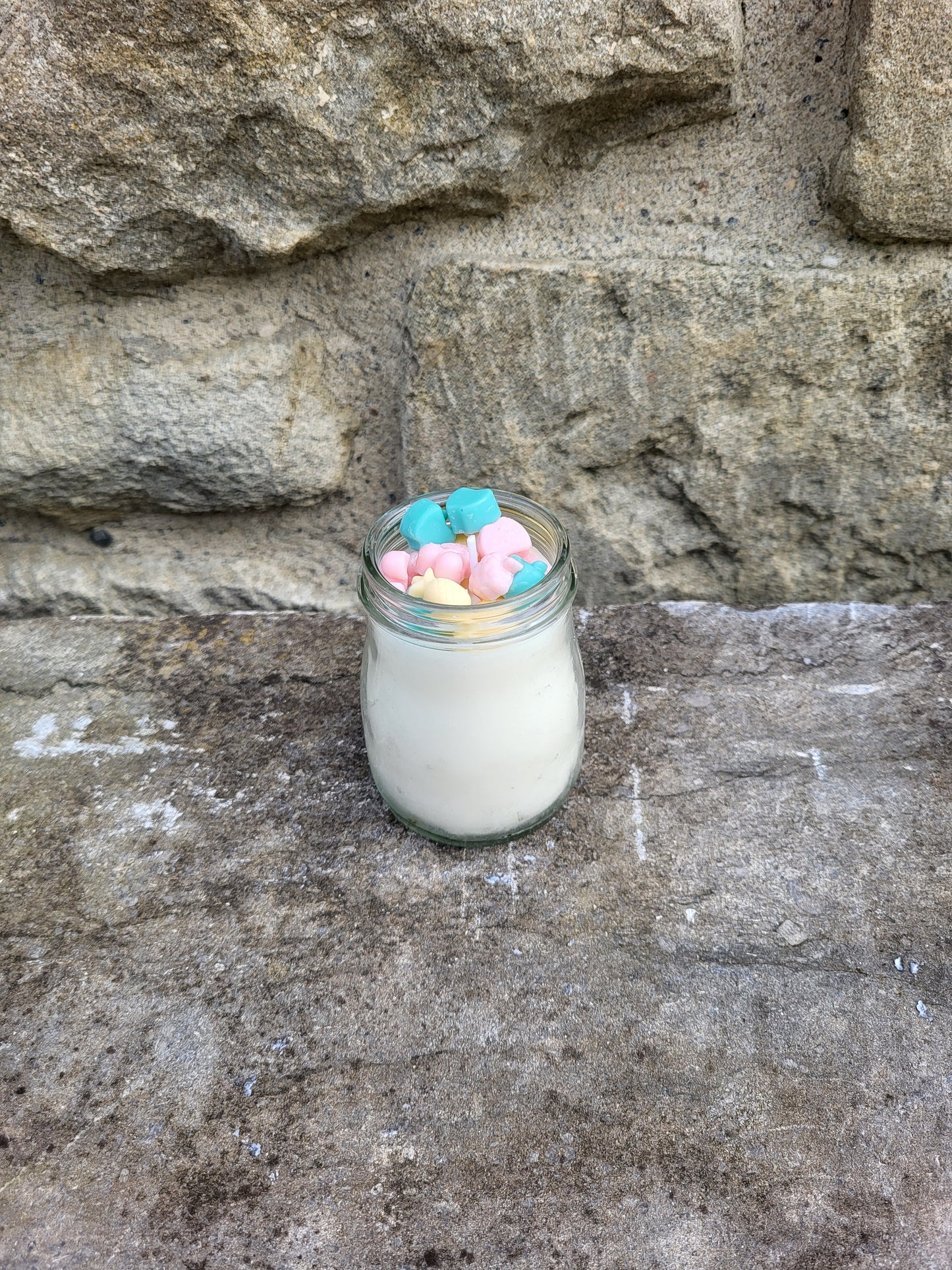 Jar with candle