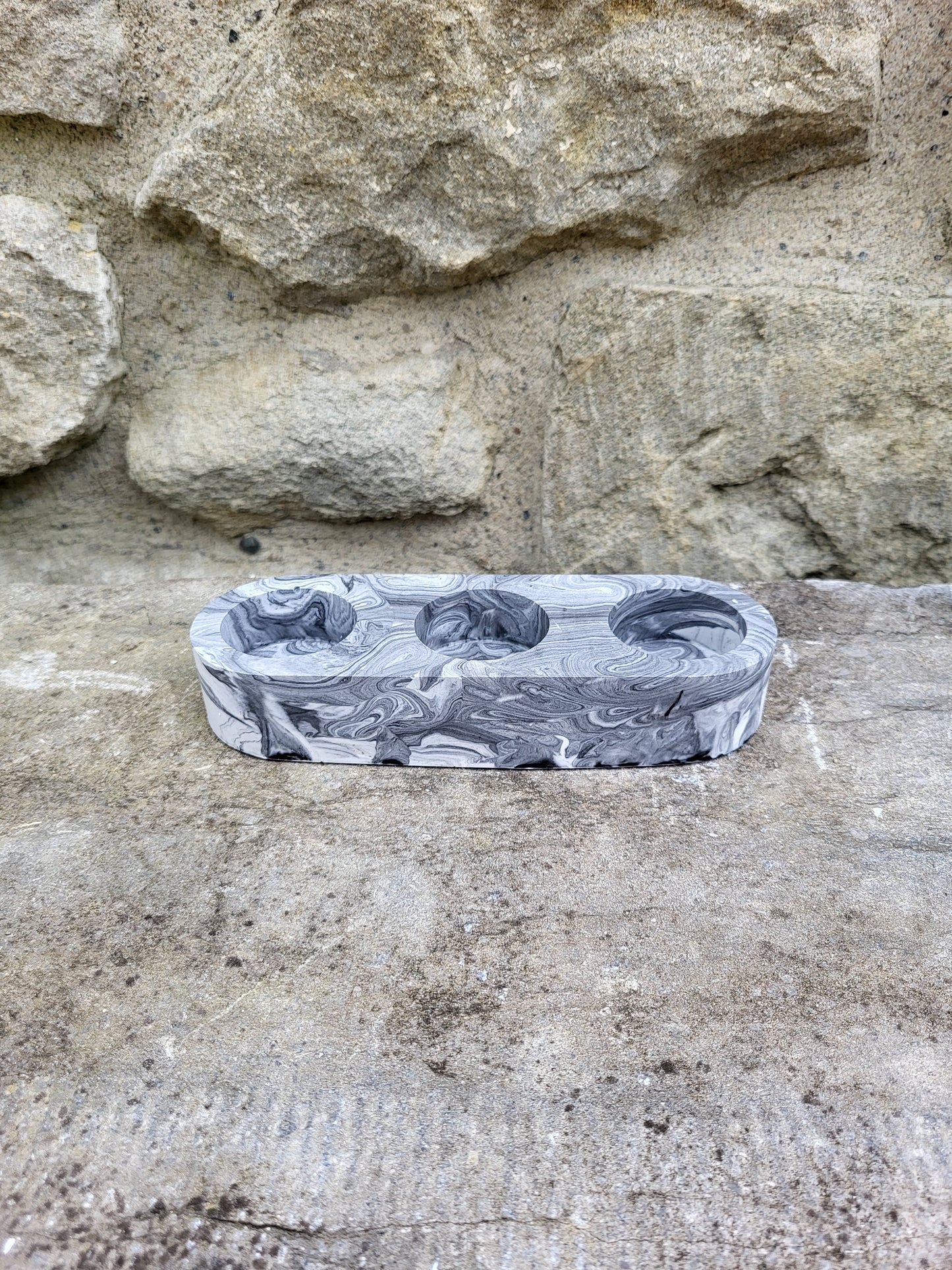 Tea light holder marble